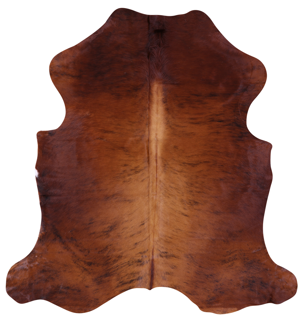 Brindle Natural Cowhide Rug - Large 6'6"H x 6'0"W