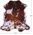 Salt & Pepper Natural Brown Cowhide Rug - X-Large 7'0"H x 6'6"W