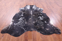 Thumbnail for Brindle Salt & Pepper Natural Cowhide Rug - XLarge 7'4