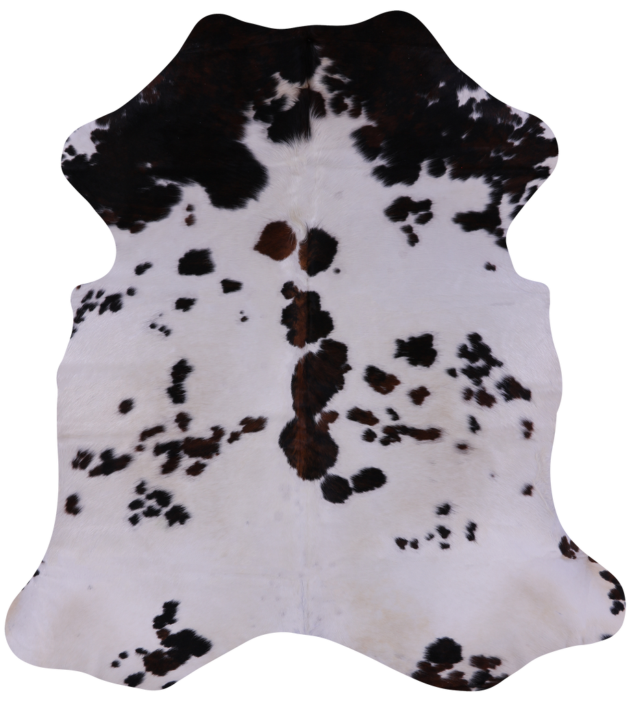Tricolor Natural Cowhide Rug - Medium 6' 2"H x 5' 7"W