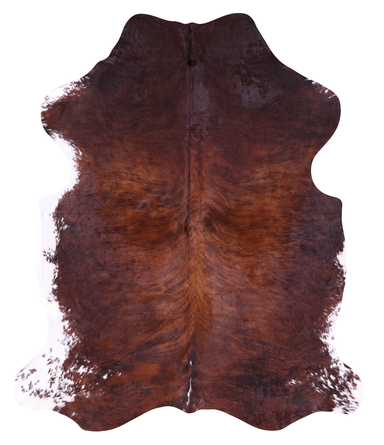 Brindle Natural Cowhide Rug - XLarge 7' 0"H x 5' 9"W