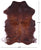 Brindle Natural Cowhide Rug - X-Large 7' 0"H x 5' 9"W