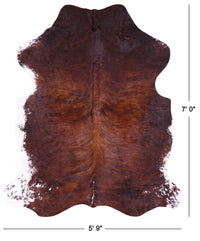 Thumbnail for Brindle Natural Cowhide Rug - XLarge 7' 0