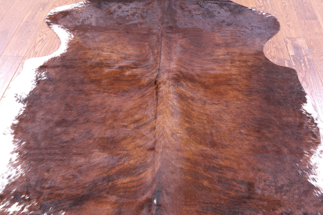 Brindle Natural Cowhide Rug - XLarge 7' 0"H x 5' 9"W