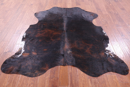 Dark Brown Natural Cowhide Rug - Large 6'10
