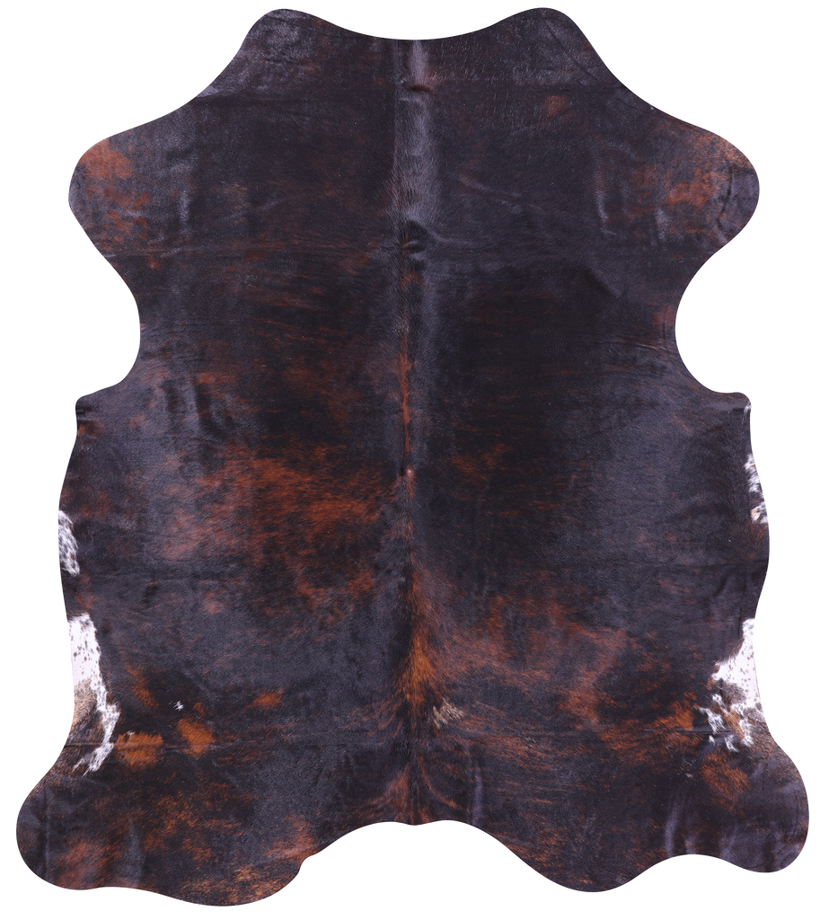 Dark Brown Natural Cowhide Rug - Large 6'10"H x 5'10"W