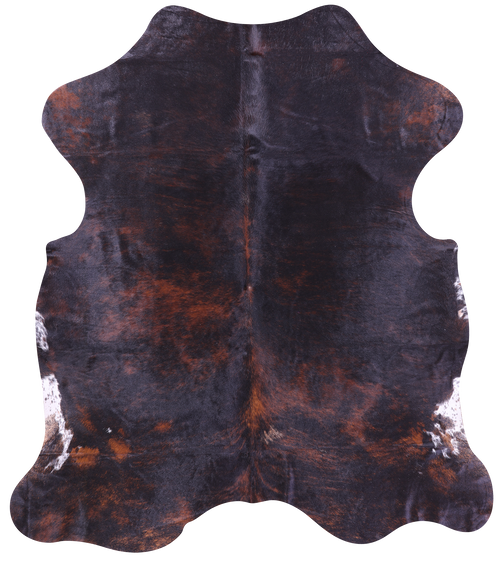 Dark Brown Natural Cowhide Rug - Large 6'10