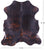 Dark Brown Natural Cowhide Rug - Large 6'10"H x 5'10"W
