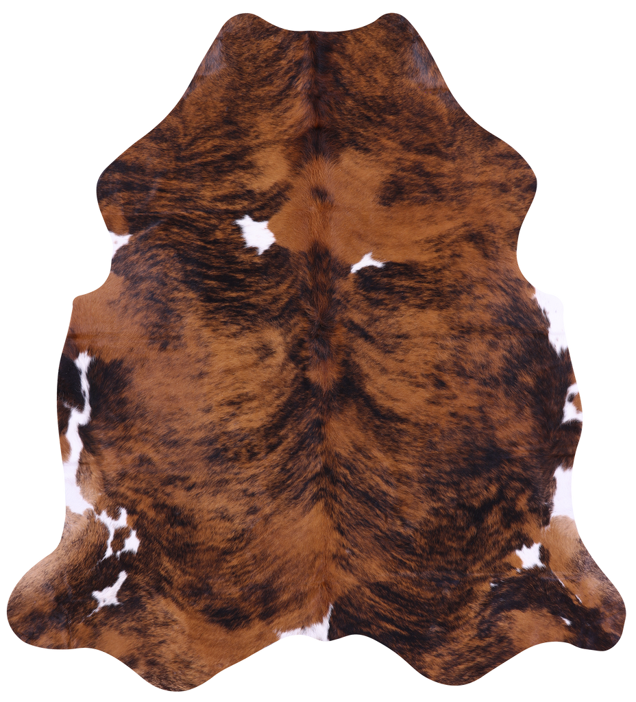 Brindle Natural Cowhide Rug - X-Large 7'2"H x 6'6"W