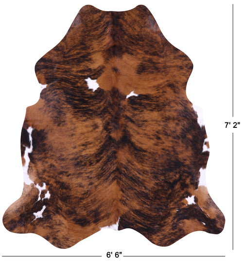 Brindle Natural Cowhide Rug - X-Large 7'2