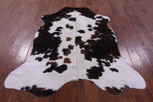 Tricolor Natural Cowhide Rug - Large 6'7