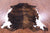 Brindle Natural Cowhide Rug - XLarge 7'0"H x 5'11"W