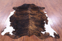 Thumbnail for Brindle Natural Cowhide Rug - XLarge 7'0