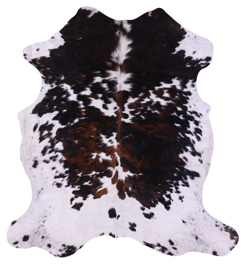 Tricolor Natural Cowhide Rug - X-Large 7'7