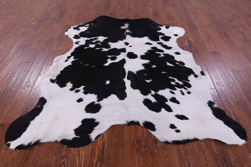 Black & White Natural Cowhide Rug - Large 6'8