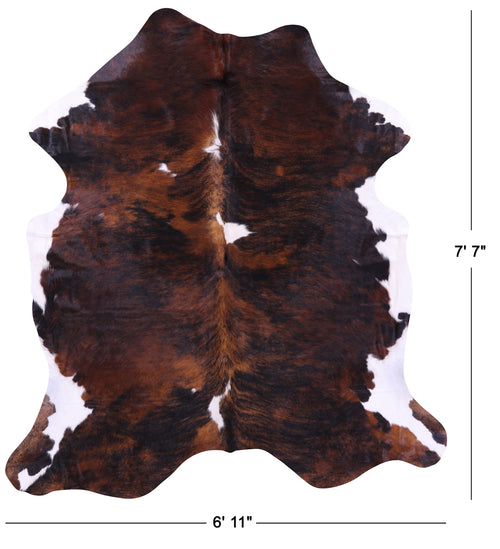 Brindle Natural Cowhide Rug - X-Large 7'7