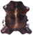 Dark Brindle Natural Cowhide Rug - X-Large 7'0"H x 6'5"W