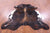 Dark Brindle Natural Cowhide Rug - X-Large 7'0"H x 6'5"W