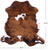 Brindle Natural Cowhide Rug - Large 6'7"H x 6'4"W
