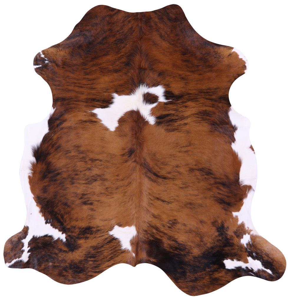Brindle Natural Cowhide Rug - Large 6'7"H x 6'4"W
