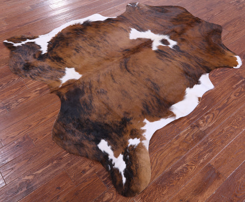 Brindle Natural Cowhide Rug - Large 6'7