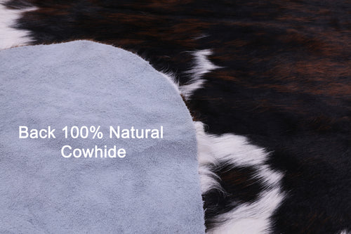 Tricolor Natural Cowhide Rug - X-Large 7'0