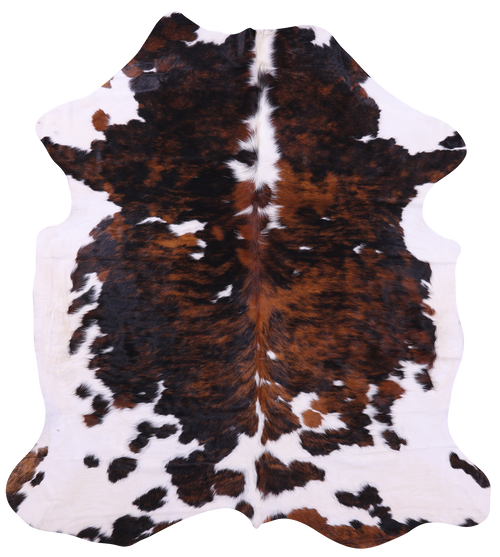 Tricolor Natural Cowhide Rug - X-Large 7'0