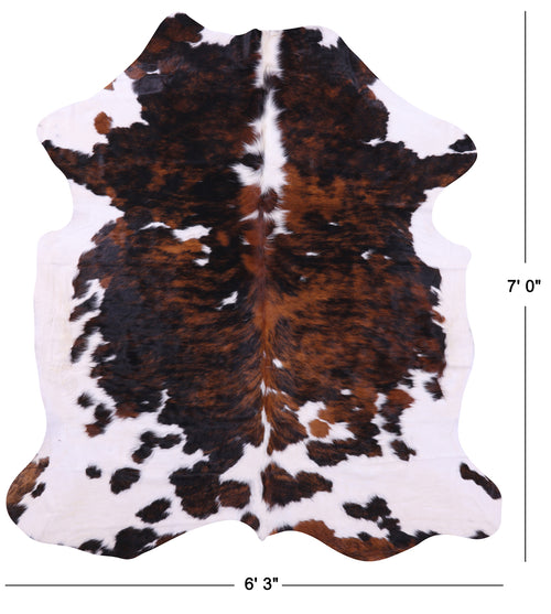 Tricolor Natural Cowhide Rug - X-Large 7'0