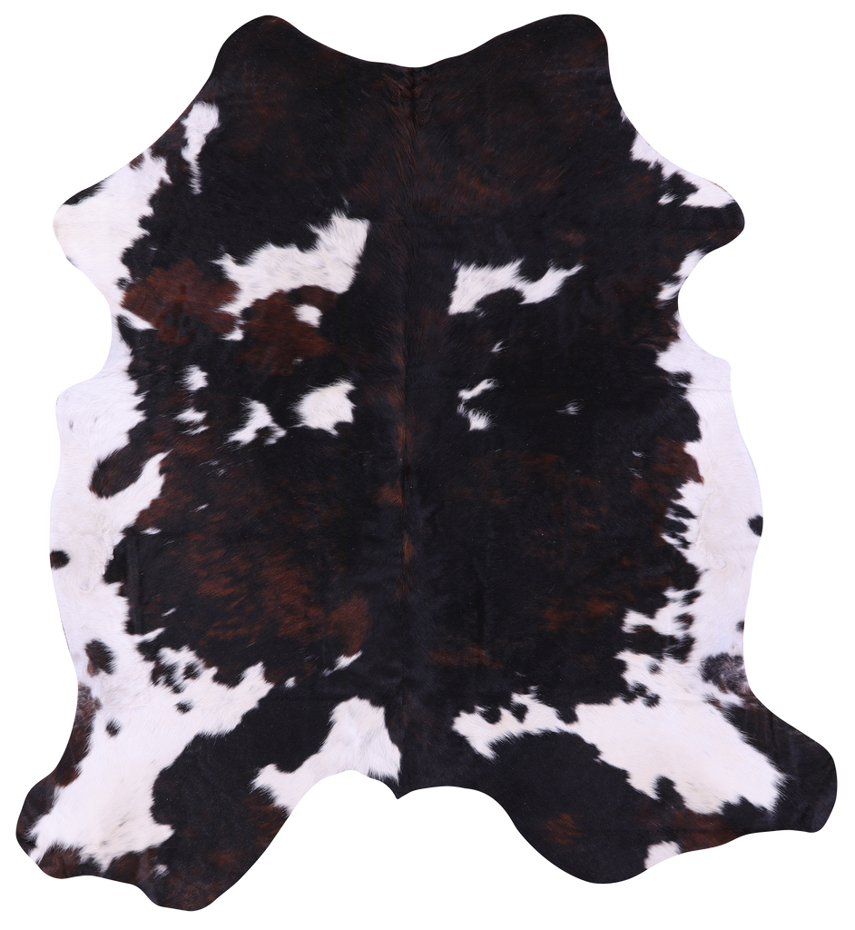 Tricolor Natural Cowhide Rug - X-Large 7'0"H x 6'5"W