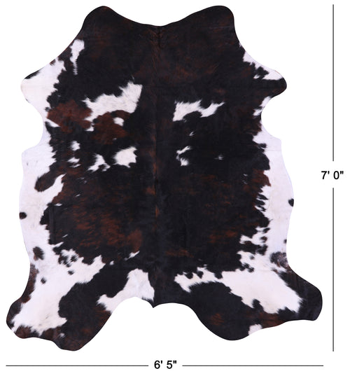 Tricolor Natural Cowhide Rug - X-Large 7'0