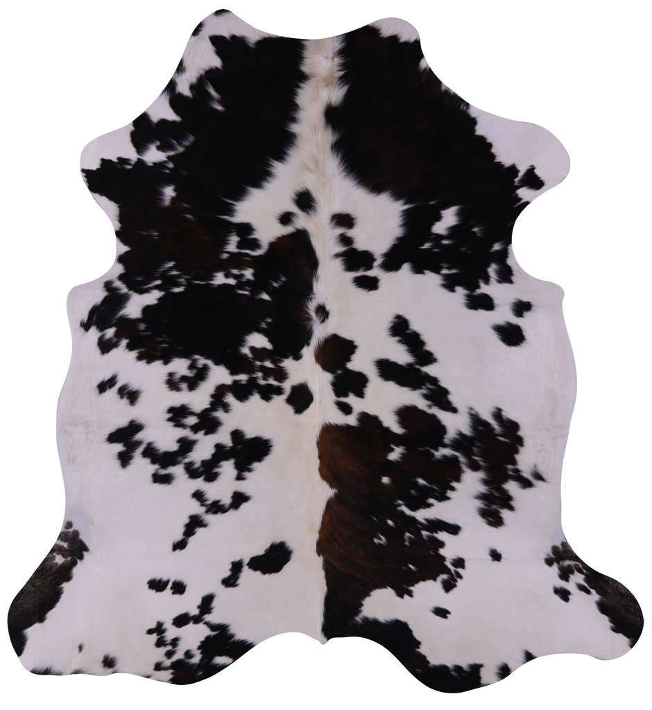 Tricolor Natural Cowhide Rug - Large 6'7"H x 6'0"W