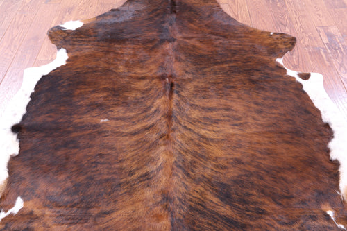 Brindle Natural Cowhide Rug - Large 6'7