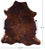 Brindle Natural Cowhide Rug - Large 6'7"H x 5'11"W