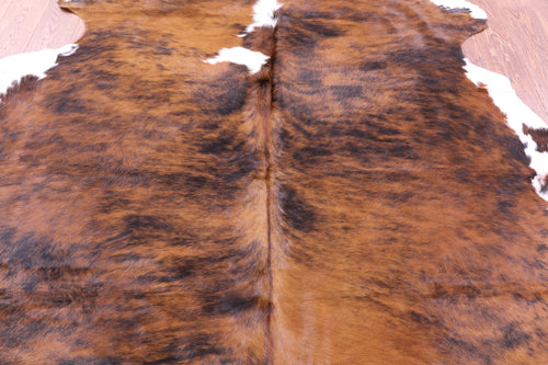 Brindle Natural Cowhide Rug - Large 6'10