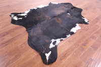 Thumbnail for Dark Brindle Natural Cowhide Rug - Large 6'10