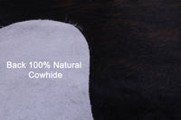 Thumbnail for Dark Brindle Natural Cowhide Rug - Large 6'10