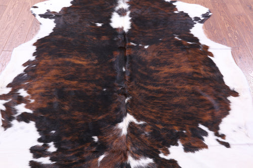 Tricolor Natural Cowhide Rug - Large 6' 10
