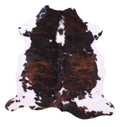 Tricolor Natural Cowhide Rug - Large 6' 10