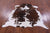 Brown & White Natural Cowhide Rug - Medium 5'9"H x 6'0"W