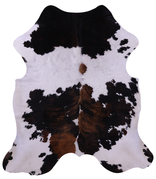 Tricolor Natural Cowhide Rug - Large 6'9