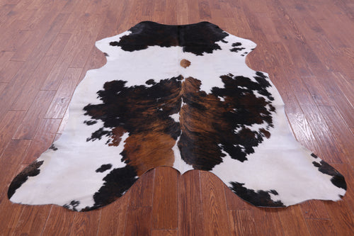 Tricolor Natural Cowhide Rug - Large 6'9