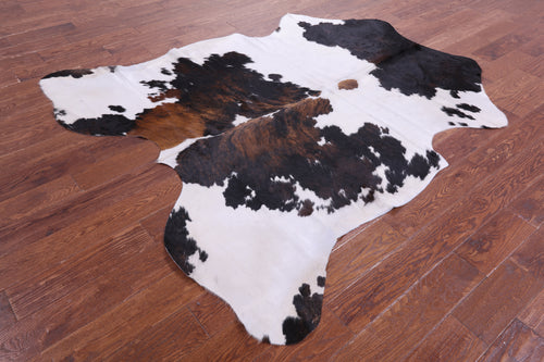 Tricolor Natural Cowhide Rug - Large 6'9