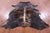 Dark Brindle Natural Cowhide Rug - X-Large 7'0"H x 5'9"W