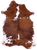 Brindle Natural Cowhide Rug - Large 6'9"H x 5'2"W