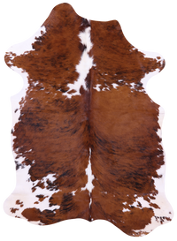 Thumbnail for Brindle Natural Cowhide Rug - Large 6'9
