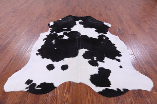 Black & White Natural Cowhide Rug - X-Large 7'0