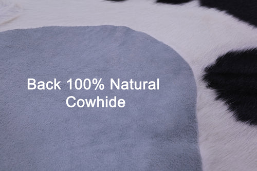 Black & White Natural Cowhide Rug - X-Large 7'0