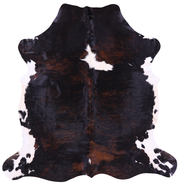 Tricolor Natural Cowhide Rug - XX-Large 7'11"H x 7'7"W