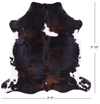 Thumbnail for Tricolor Natural Cowhide Rug - XX-Large 7'11