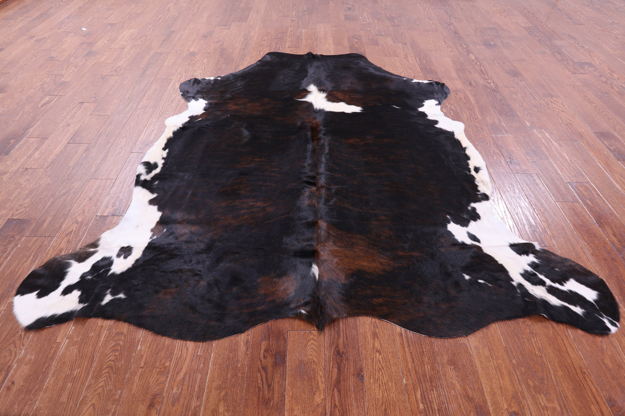 Tricolor Natural Cowhide Rug - XX-Large 7'11"H x 7'7"W